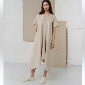 COS Square Shape cream Dress